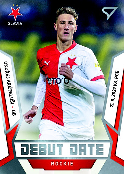 Ondrej Kricfalusi Slavia Praha SportZoo FORTUNA:LIGA 2022/23 2. serie Debut Date Rookie #DR-02